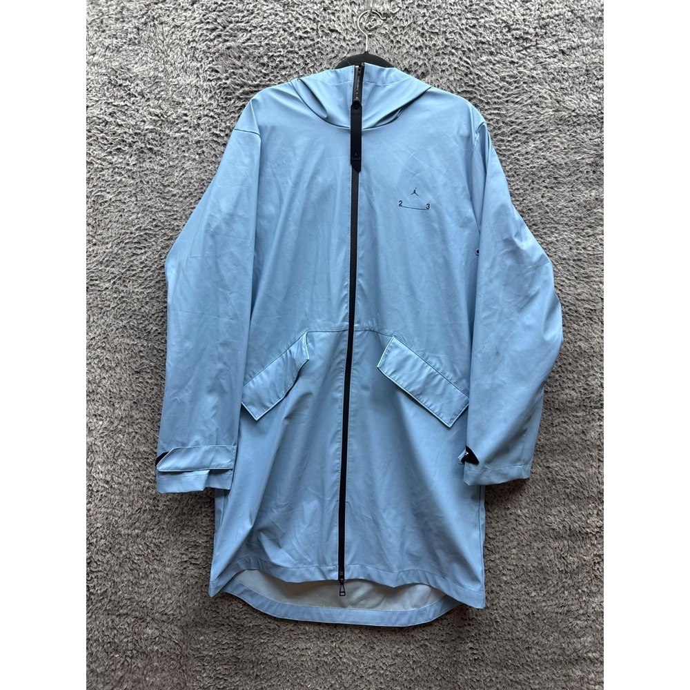 Nike Air Jordan 23 Engineered Trench Jacket Blue Chambray DV7691-427 Mens Size L